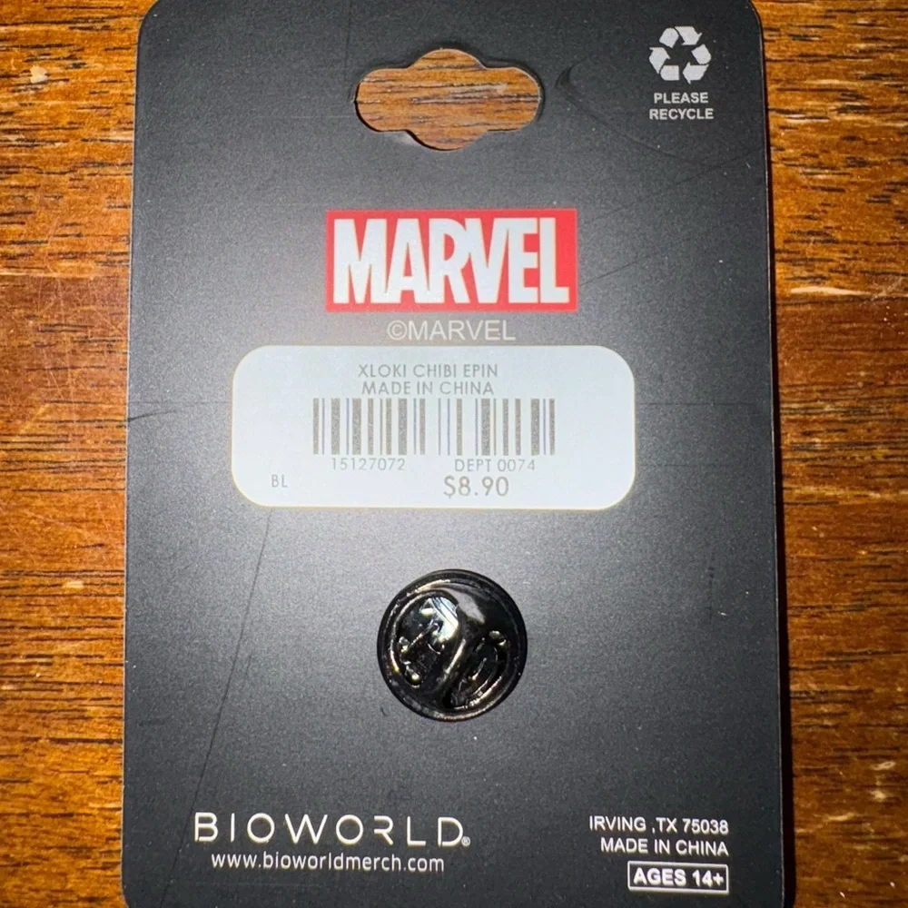 Marvel‎ Loki Chibi Enamel Pin Bioworld NWT Avengers Thor Villain